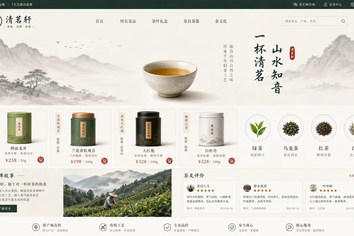 茶叶品牌电商首页