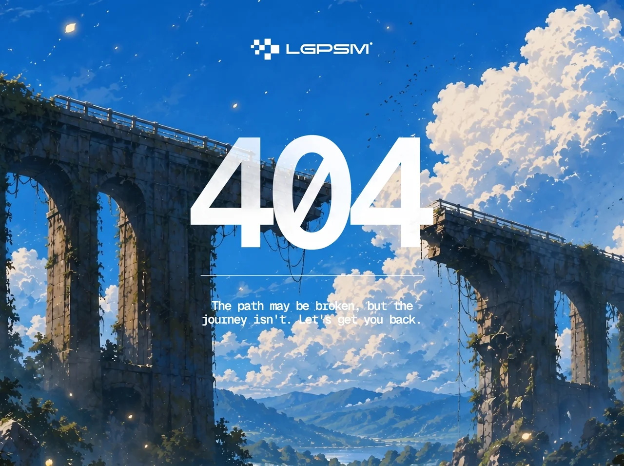 天桥 404 状态页 效果预览
